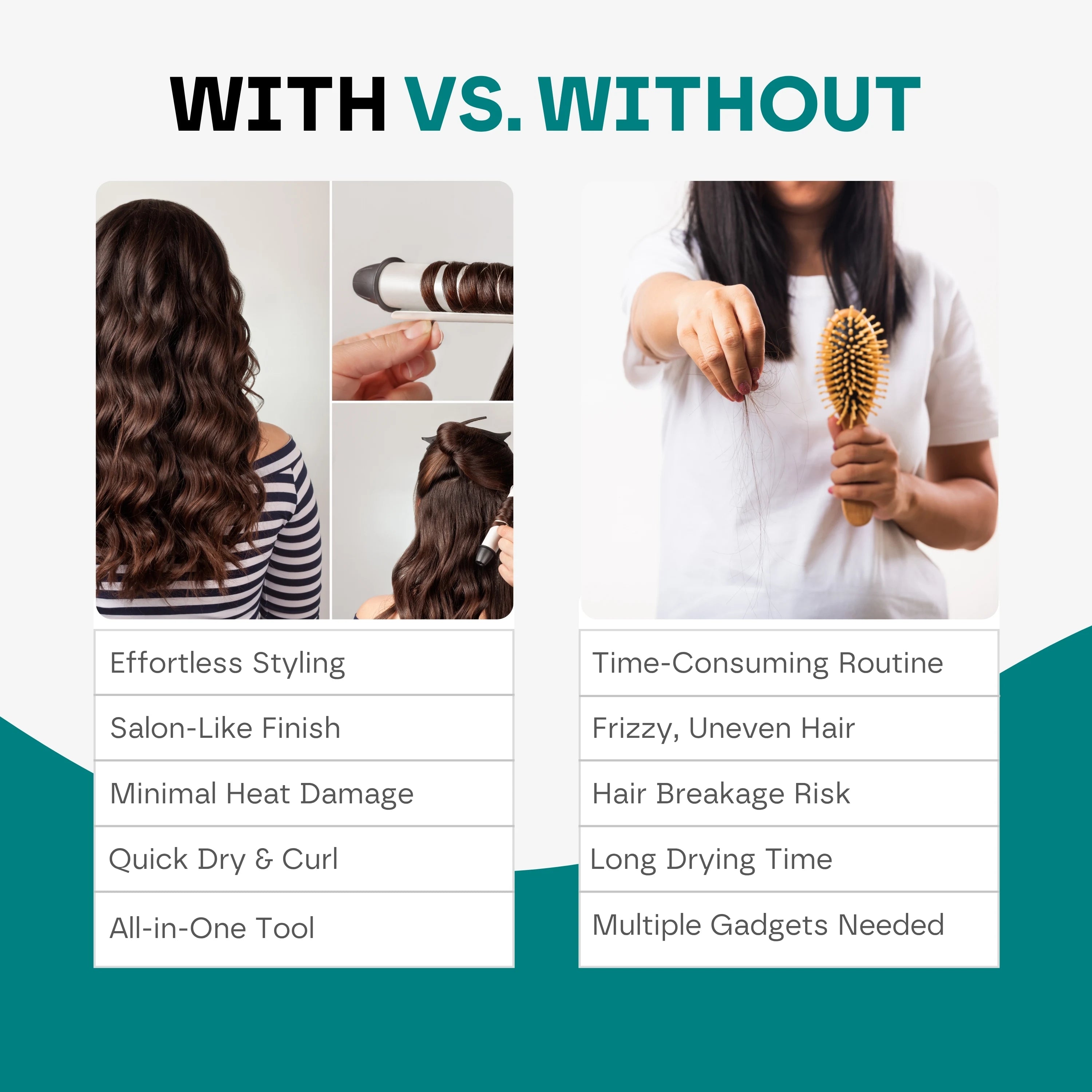 Premium 5 in 1 Hair Styler Pro V2 [Auto Curler & 1 Year Warranty]